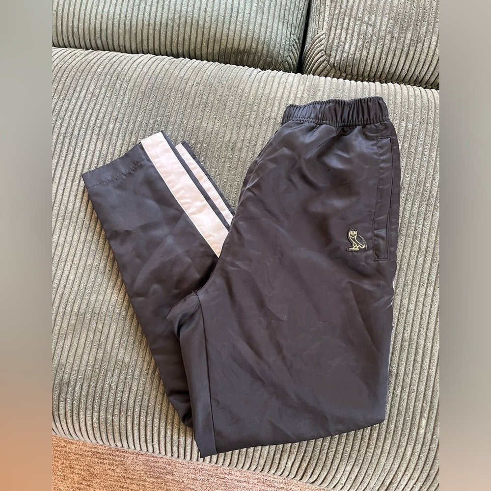 Black and Gold OVO Tracksuit Tear Off Pants